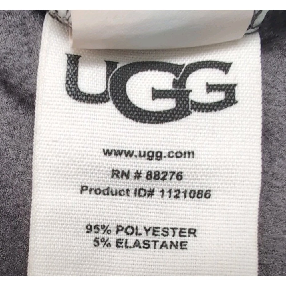 UGG Velour Crop Hoodie Womens Size XS Charcoal Gray Cozy Pullover Loungewear - Picture 5 of 11